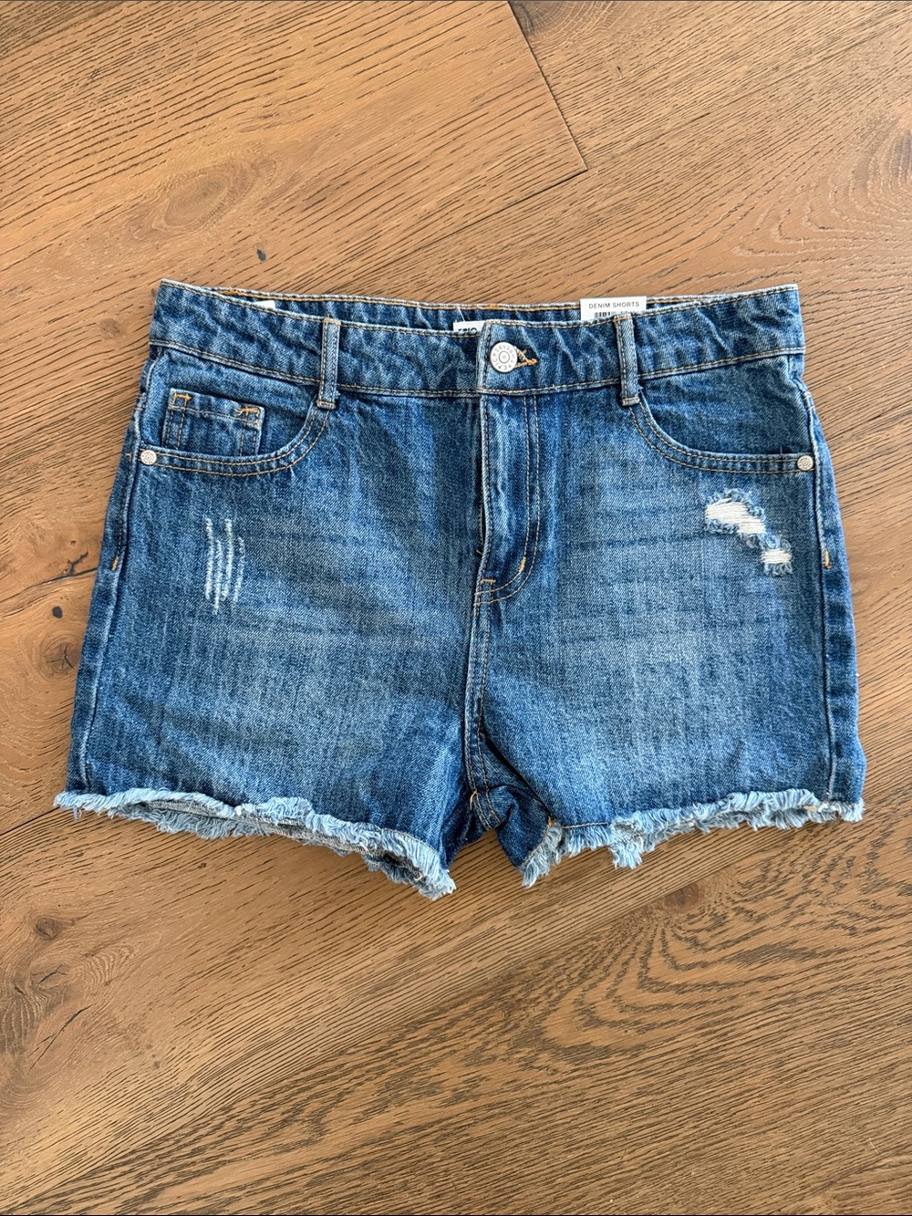 Epic Threads Distressed Blue Denim Cutoff Shorts